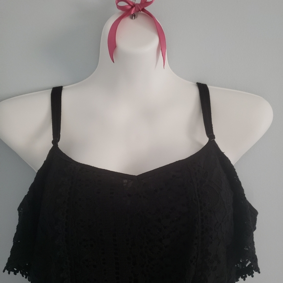 Xhilaration Black Lace Romper - Picture 4 of 5